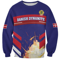 Custom Denmark Football Sweatshirt Come On Danish Dynamite - Wonder Print Shop