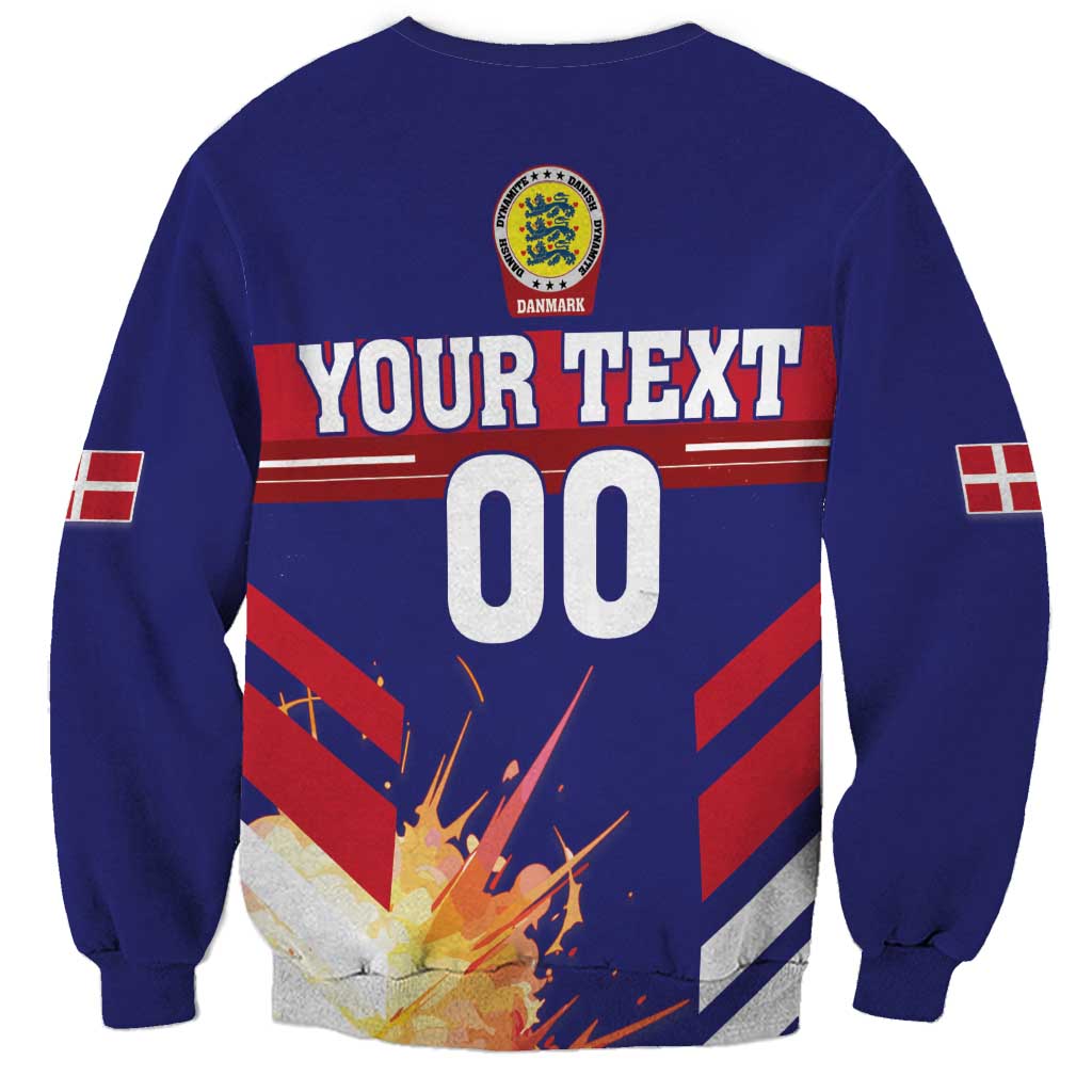 Custom Denmark Football Sweatshirt Come On Danish Dynamite - Wonder Print Shop