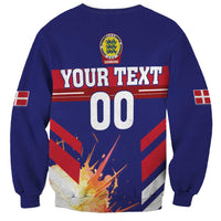 Custom Denmark Football Sweatshirt Come On Danish Dynamite - Wonder Print Shop