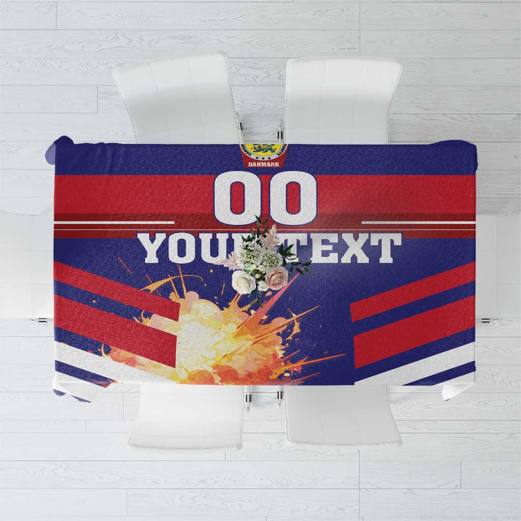 Custom Denmark Football Tablecloth Come On Danish Dynamite - Wonder Print Shop