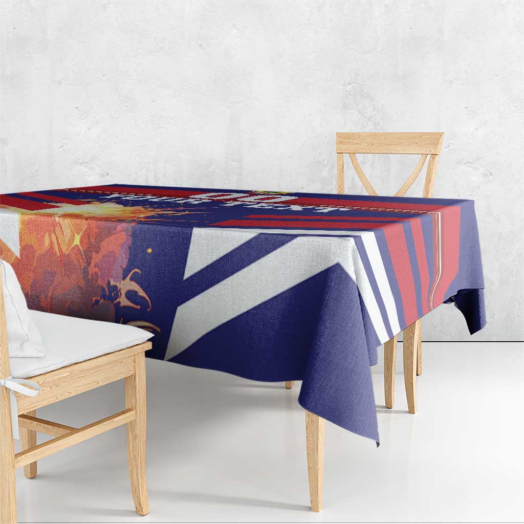 Custom Denmark Football Tablecloth Come On Danish Dynamite - Wonder Print Shop