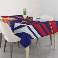 Custom Denmark Football Tablecloth Come On Danish Dynamite - Wonder Print Shop