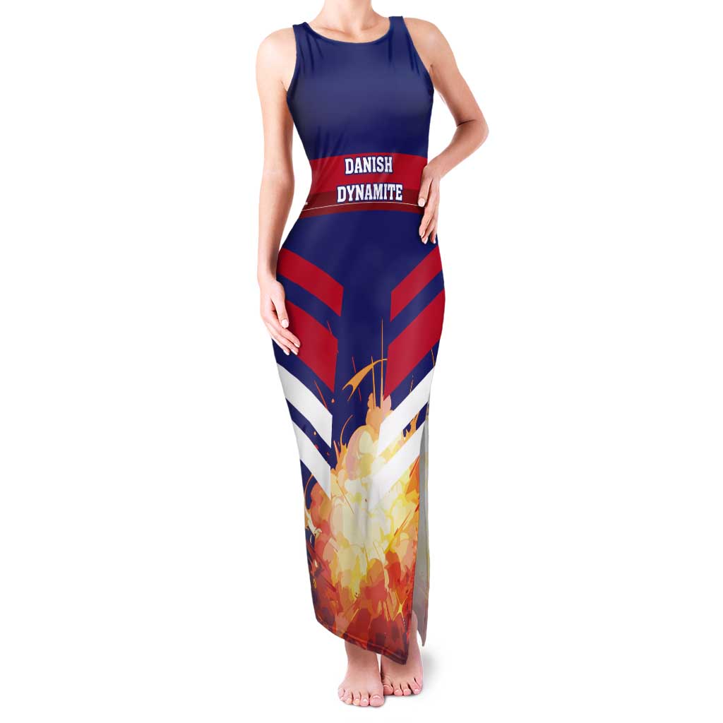 Custom Denmark Football Tank Maxi Dress Come On Danish Dynamite - Wonder Print Shop
