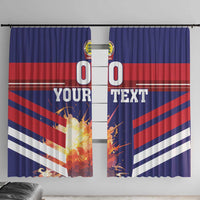 Custom Denmark Football Window Curtain Come On Danish Dynamite - Wonder Print Shop