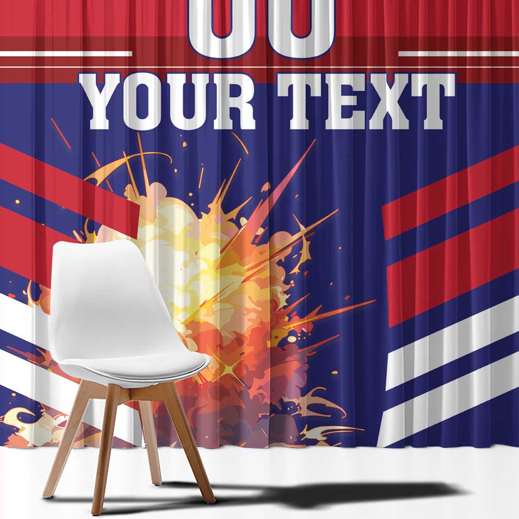 Custom Denmark Football Window Curtain Come On Danish Dynamite - Wonder Print Shop