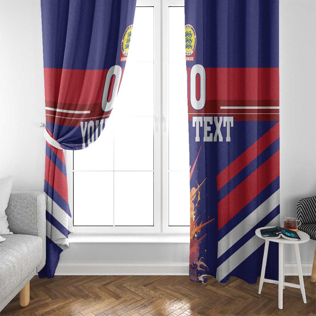 Custom Denmark Football Window Curtain Come On Danish Dynamite - Wonder Print Shop