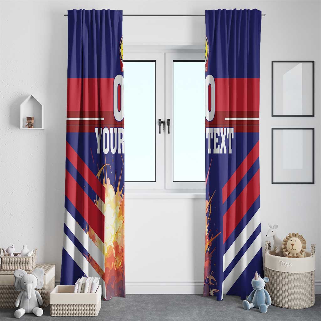 Custom Denmark Football Window Curtain Come On Danish Dynamite - Wonder Print Shop