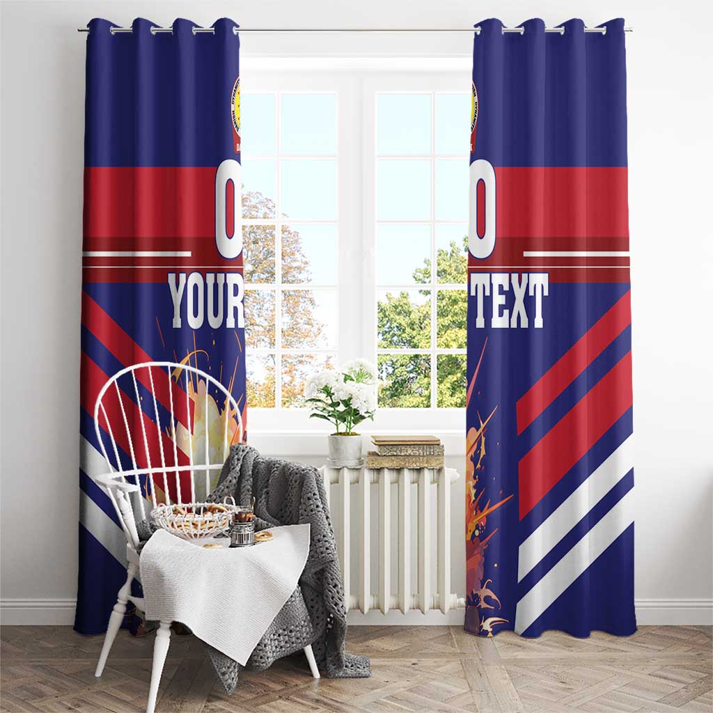 Custom Denmark Football Window Curtain Come On Danish Dynamite - Wonder Print Shop