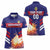 Custom Denmark Football Women Polo Shirt Come On Danish Dynamite - Wonder Print Shop