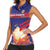 Custom Denmark Football Women Sleeveless Polo Shirt Come On Danish Dynamite - Wonder Print Shop