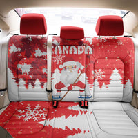 Canada Christmas Back Car Seat Cover Santa Play Hockey - Winter Forest - Wonder Print Shop