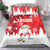 Canada Christmas Bedding Set Santa Play Hockey - Winter Forest - Wonder Print Shop