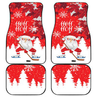 Canada Christmas Car Mats Santa Play Hockey - Winter Forest - Wonder Print Shop