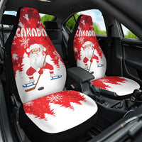 Canada Christmas Car Seat Cover Santa Play Hockey - Winter Forest - Wonder Print Shop