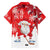 Canada Christmas Family Matching Long Sleeve Bodycon Dress and Hawaiian Shirt Santa Play Hockey - Winter Forest - Wonder Print Shop