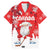 Canada Christmas Family Matching Mermaid Dress and Hawaiian Shirt Santa Play Hockey - Winter Forest - Wonder Print Shop