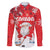 Canada Christmas Family Matching Short Sleeve Bodycon Dress and Hawaiian Shirt Santa Play Hockey - Winter Forest - Wonder Print Shop