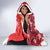 Canada Christmas Hooded Blanket Santa Play Hockey - Winter Forest