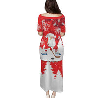 Canada Christmas Puletasi Santa Play Hockey - Winter Forest - Wonder Print Shop