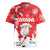 Canada Christmas Rugby Jersey Santa Play Hockey - Winter Forest - Wonder Print Shop