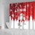 Canada Christmas Shower Curtain Santa Play Hockey - Winter Forest