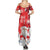 Canada Christmas Summer Maxi Dress Santa Play Hockey - Winter Forest - Wonder Print Shop