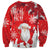 Canada Christmas Sweatshirt Santa Play Hockey - Winter Forest - Wonder Print Shop
