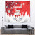 Canada Christmas Tapestry Santa Play Hockey - Winter Forest - Wonder Print Shop