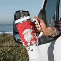 Canada Christmas Tumbler With Handle Santa Play Hockey - Winter Forest - Wonder Print Shop