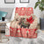 Personalized Canada Moose Blanket Maple Leaf Christmas Lightning Art
