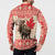 Personalized Canada Moose Button Sweatshirt Maple Leaf Christmas Lightning Art - Wonder Print Shop