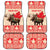 Personalized Canada Moose Car Mats Maple Leaf Christmas Lightning Art - Wonder Print Shop