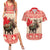 Personalized Canada Moose Couples Matching Summer Maxi Dress and Hawaiian Shirt Maple Leaf Christmas Lightning Art - Wonder Print Shop