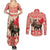 Personalized Canada Moose Couples Matching Summer Maxi Dress and Long Sleeve Button Shirt Maple Leaf Christmas Lightning Art - Wonder Print Shop
