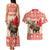Personalized Canada Moose Couples Matching Tank Maxi Dress and Hawaiian Shirt Maple Leaf Christmas Lightning Art - Wonder Print Shop