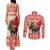 Personalized Canada Moose Couples Matching Tank Maxi Dress and Long Sleeve Button Shirt Maple Leaf Christmas Lightning Art - Wonder Print Shop