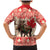 Personalized Canada Moose Family Matching Mermaid Dress and Hawaiian Shirt Maple Leaf Christmas Lightning Art - Wonder Print Shop