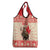Personalized Canada Moose Grocery Bag Maple Leaf Christmas Lightning Art