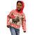 Personalized Canada Moose Kid Hoodie Maple Leaf Christmas Lightning Art - Wonder Print Shop