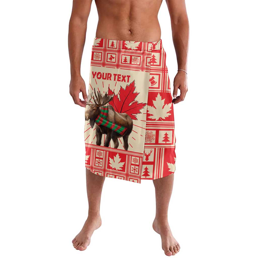 Personalized Canada Moose Lavalava Maple Leaf Christmas Lightning Art - Wonder Print Shop