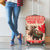 Personalized Canada Moose Luggage Cover Maple Leaf Christmas Lightning Art - Wonder Print Shop