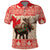 Personalized Canada Moose Polo Shirt Maple Leaf Christmas Lightning Art - Wonder Print Shop