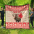 Personalized Canada Moose Quilt Maple Leaf Christmas Lightning Art - Wonder Print Shop