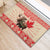 Personalized Canada Moose Rubber Doormat Maple Leaf Christmas Lightning Art - Wonder Print Shop