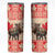 Personalized Canada Moose Skinny Tumbler Maple Leaf Christmas Lightning Art - Wonder Print Shop