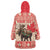 Personalized Canada Moose Wearable Blanket Hoodie Maple Leaf Christmas Lightning Art - Wonder Print Shop