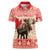 Personalized Canada Moose Women Polo Shirt Maple Leaf Christmas Lightning Art - Wonder Print Shop