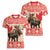 Personalized Canada Moose Women V-Neck T-Shirt Maple Leaf Christmas Lightning Art - Wonder Print Shop