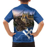 Slovakia Bojnice Castle Hawaiian Shirt Golden Eagle With Slovak Pattern - Wonder Print Shop
