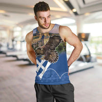 Slovakia Bojnice Castle Men Tank Top Golden Eagle With Slovak Pattern - Wonder Print Shop